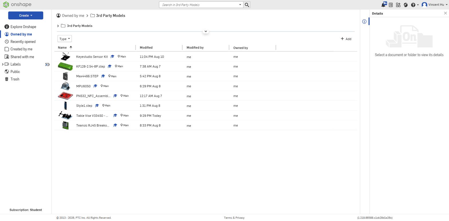 The mounting document sitting in the 3rd Party Models folder — functional, but violating my library conventions
